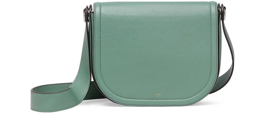 Fendi o1s1wg110925 Size:OS/Fendi Roma Leather Chiodo in Green Size ONE SIZE - 5 Thumbnail
