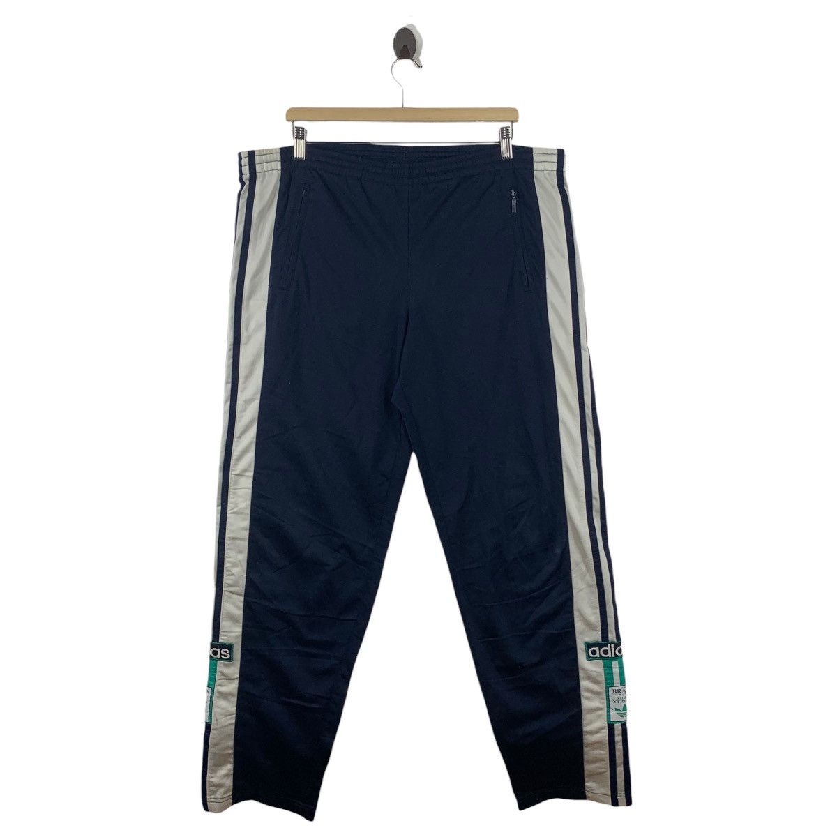 Adidas × Vintage Vintage ADIDAS popper trackpants Size US 38 / EU 54 - 1 Thumbnail