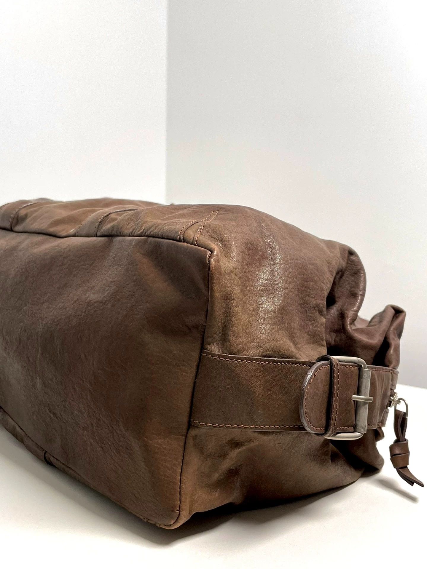 Ann Demeulemeester Ann Demeulemeester Vintage Boston Bag w/ Exterior Pocket Size ONE SIZE - 6 Thumbnail
