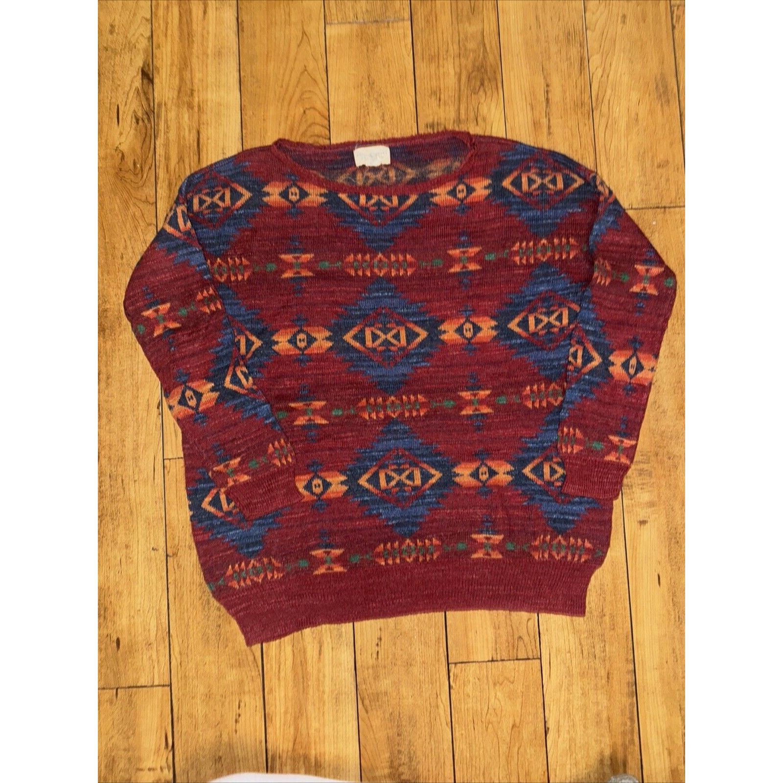 Native × Ralph Lauren × Vintage Ralph Lauren Denim & Supply Knitted Sweatshirt Red XL 24x26 Size US XL / EU 56 / 4 - 1 Thumbnail