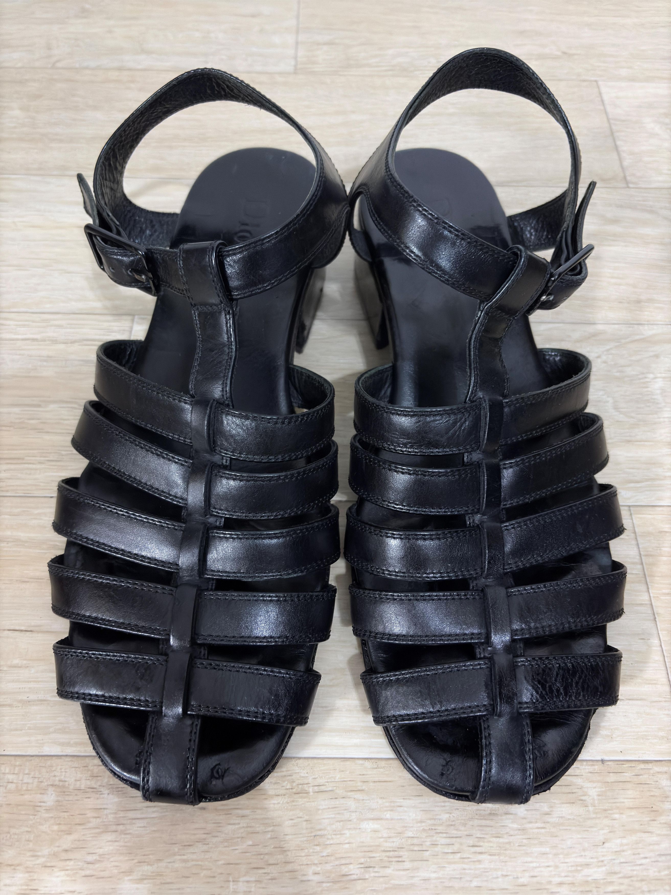 Dior × Hedi Slimane Archive 07SS Gladiator Sandal Heel Boots Black Size US 9 / EU 42 - 4 Thumbnail