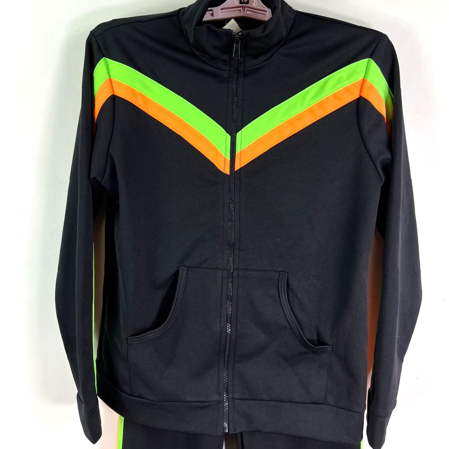 NEXT Vintage Y2K Next Concept Track Suit Men's Size XS Black Polyester Size 34R - 2 Thumbnail