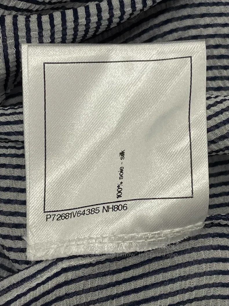 Chanel Chanel Blue and white striped silk ear shirt Size XXS / US 00 / IT 34 - 7 Thumbnail