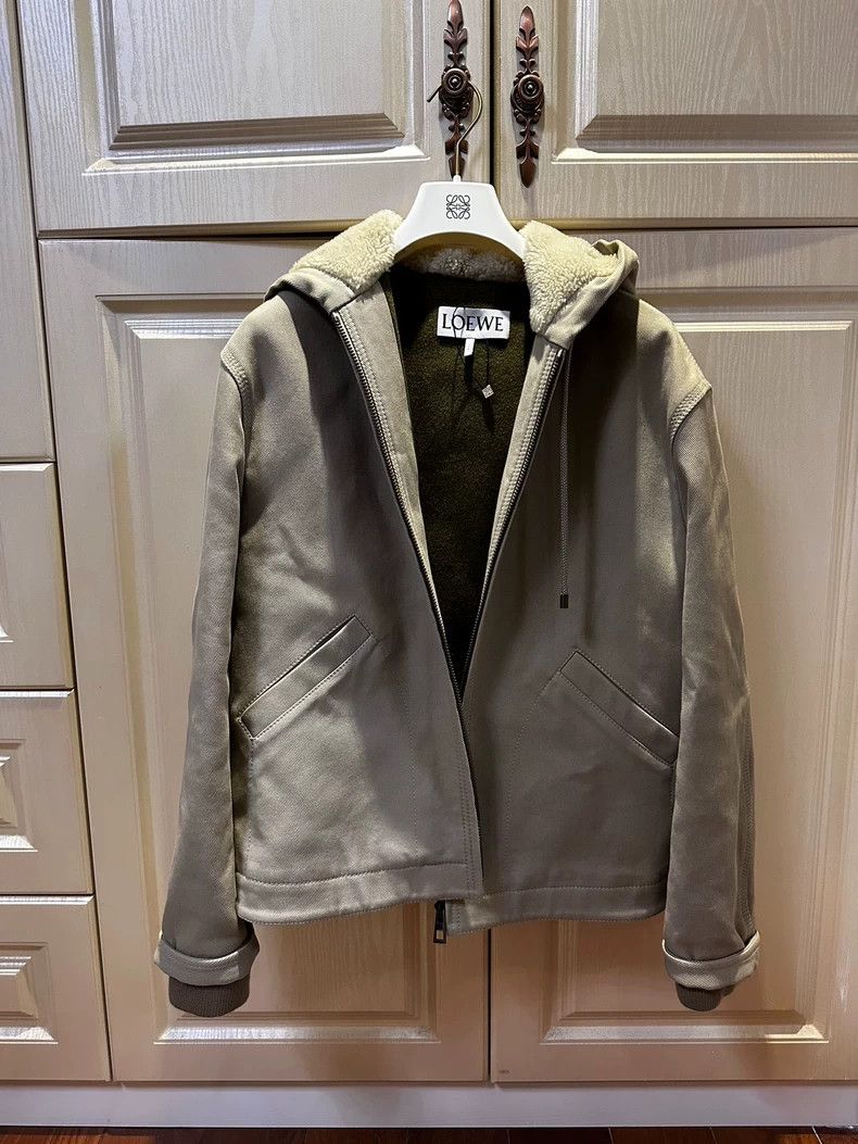 Loewe LOEWE Solid color hooded zipper jacket Size XS / US 0-2 / IT 36-38 - 2 Thumbnail