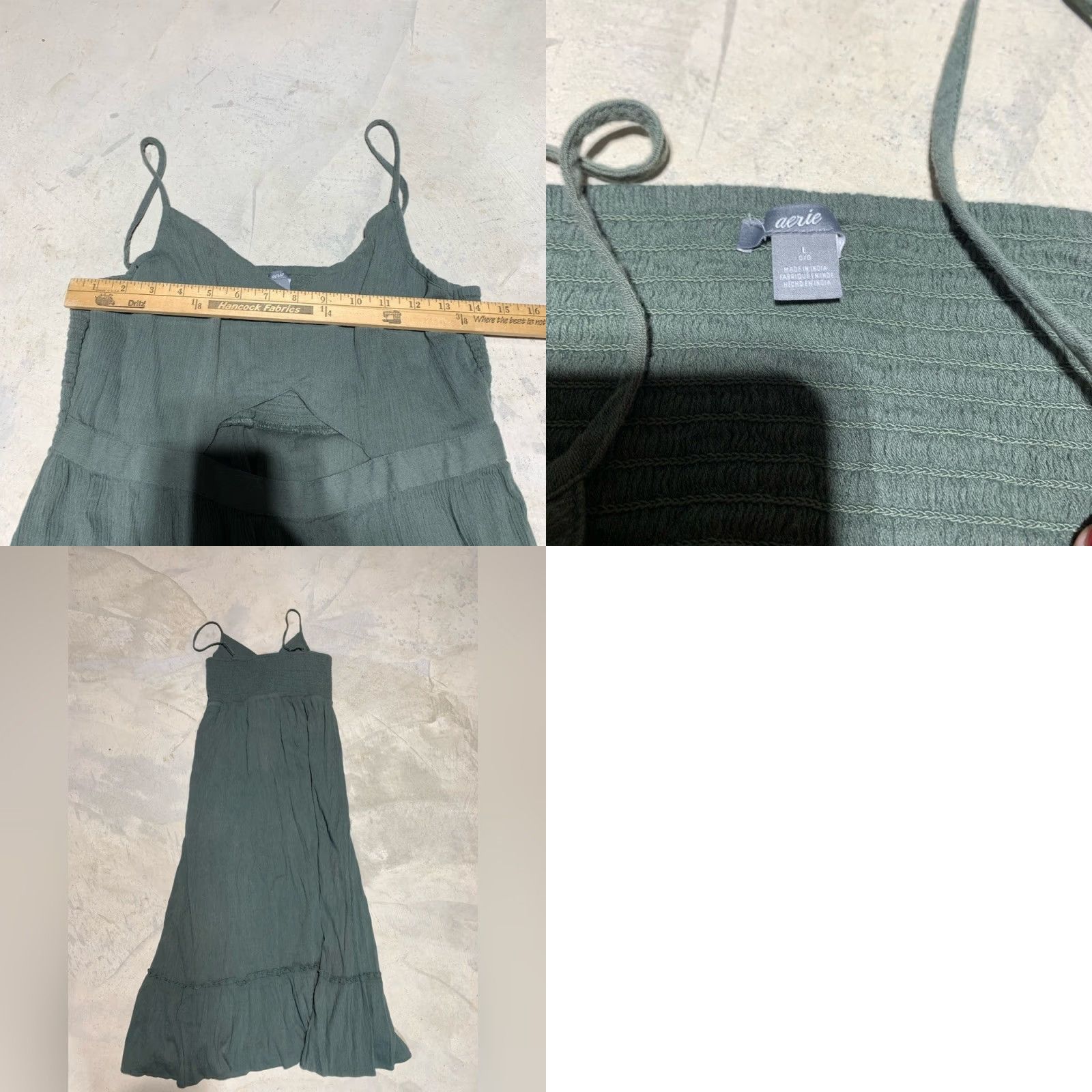 Vintage Aerie Green Maxi Dress L User: Aerie Green Maxi Dress L Size L / US 10 / IT 46 - 8 Thumbnail