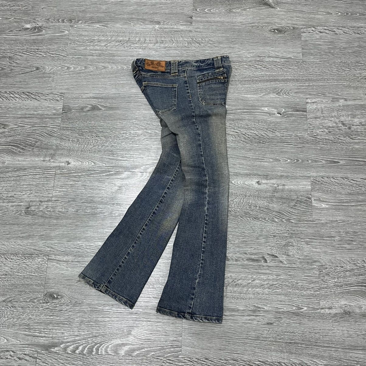 Japanese Brand 2000's Takeo Kikuchi Flared Distressed Jeans Size US 28 / EU 44 - 12 Thumbnail