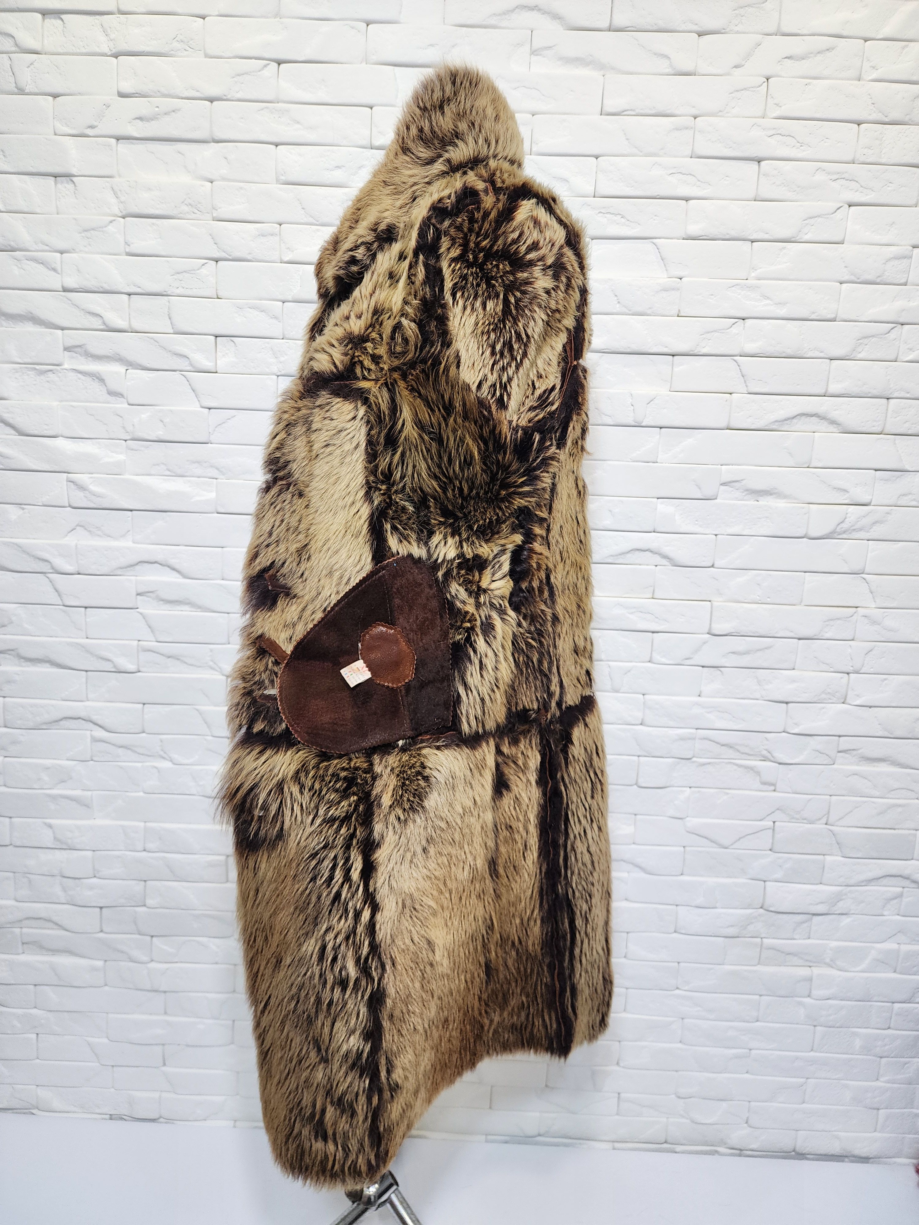 Genuine Leather Brown Sheepskin Coat: Women's Warm Genuine Fur Size S / US 4 / IT 40 - 9 Thumbnail