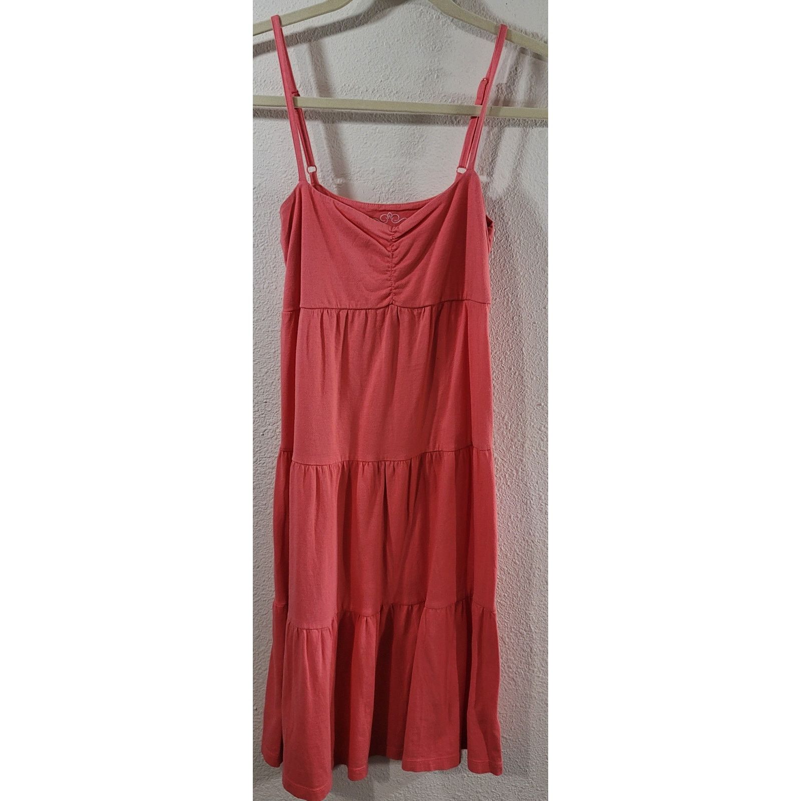 Old Navy Old Navy Coral Orange Spaghetti Strap A Line Mini Dress XS Size XS / US 0-2 / IT 36-38 - 6 Thumbnail