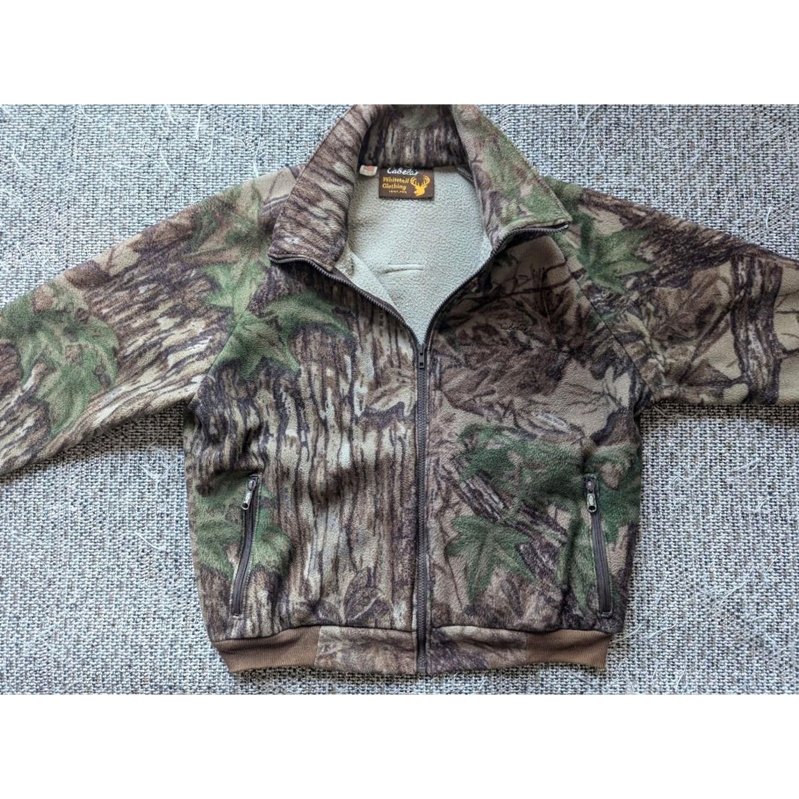 Vintage VINTAGE Cabela's Jacket Shirt Men L USA Camouflage Fleece Real Tree Whitetail Hunting Brown 44 in Bomber Chest 44 in Mens Size US L / EU 52-54 / 3 - 4 Thumbnail