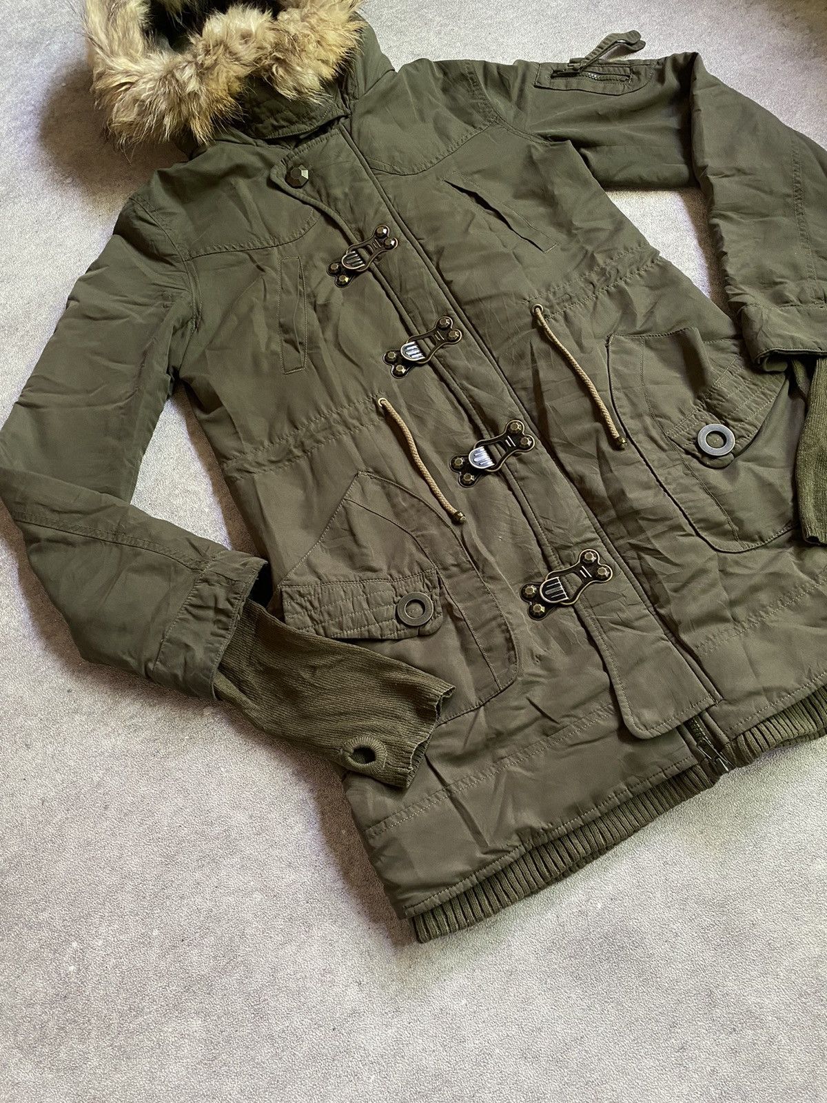 SLY SLY military Fur hoodie Vkei Style Size US M / EU 48-50 / 2 - 3 Thumbnail