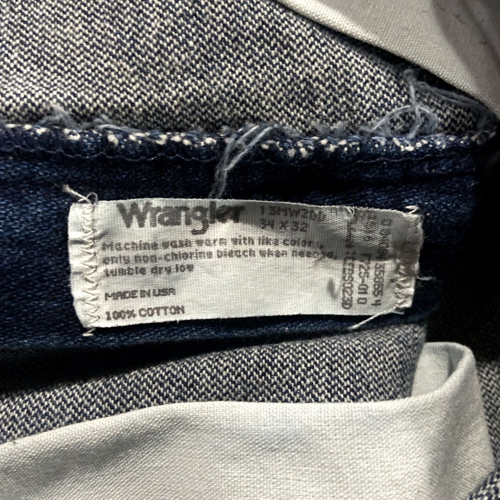 Wrangler VINTAGE Wrangler Jeans 13MWZ Made in USA Bootcut Tan Label XL 34x32 Men Blue Size US 34 / EU 50 - 3 Thumbnail