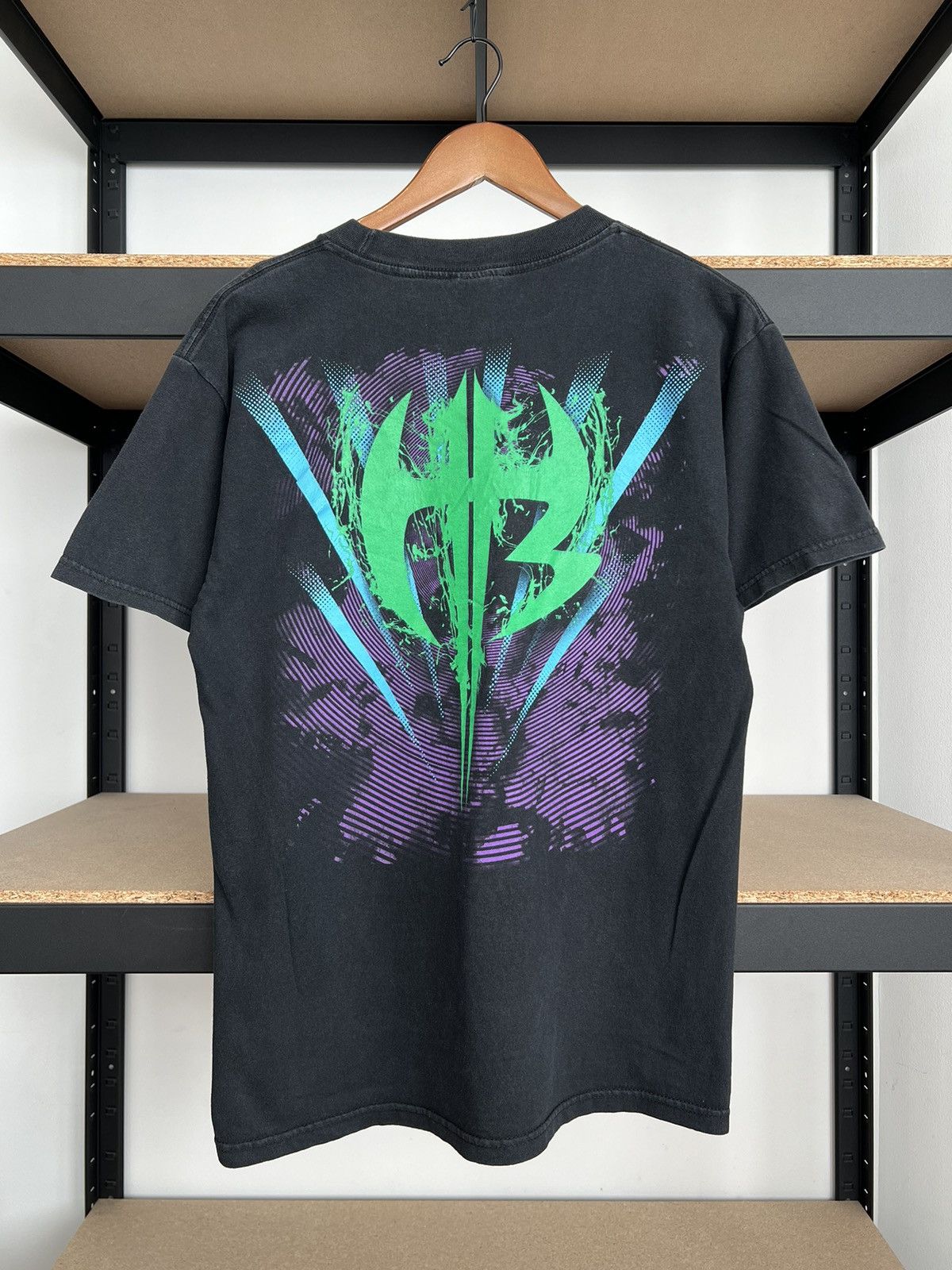 WWE Vintage 2009 Jeff Hardy WWE Wrestling Black Y2k T-shirt Size US M / EU 48-50 / 2 - 2 Thumbnail