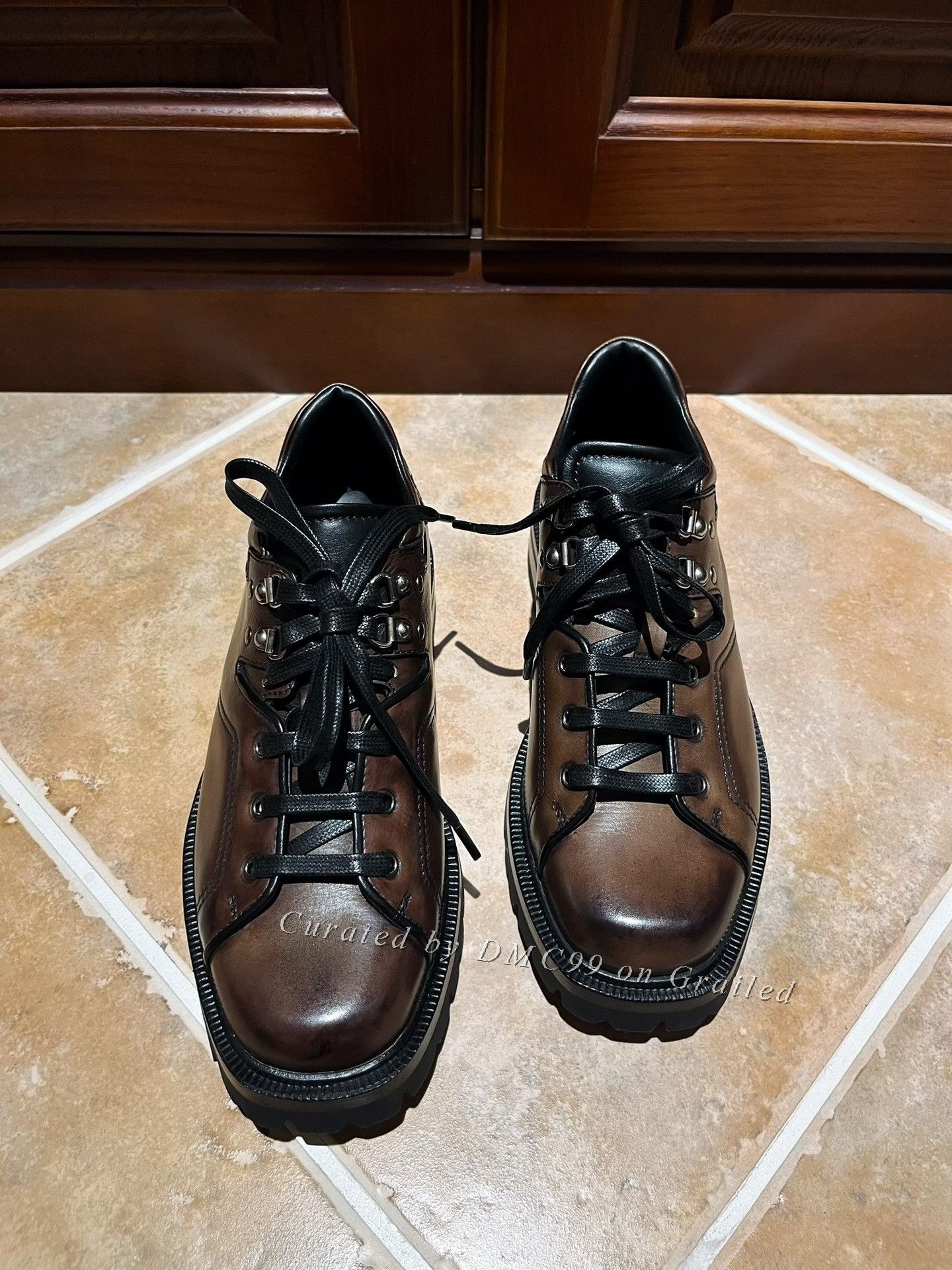 Berluti Berluti Brown Leather Mountaineering Shoes Size US 7.5 / EU 40-41 - 1 Thumbnail