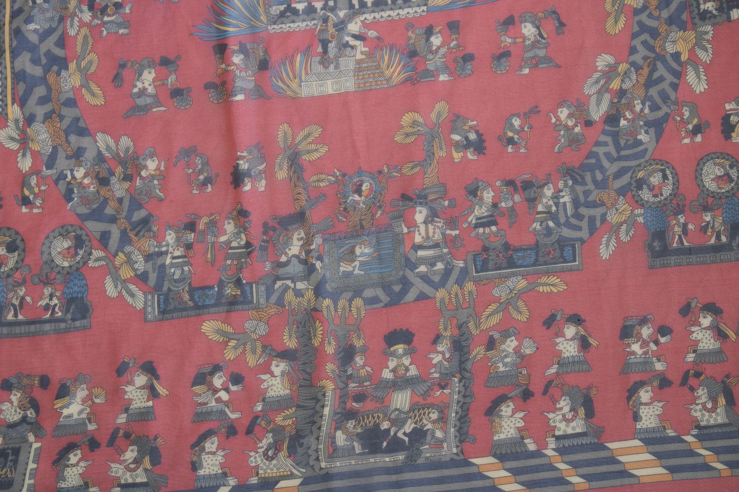 Hermes Hermes, Astres et Soleils silk scarf in red Size ONE SIZE - 3 Thumbnail