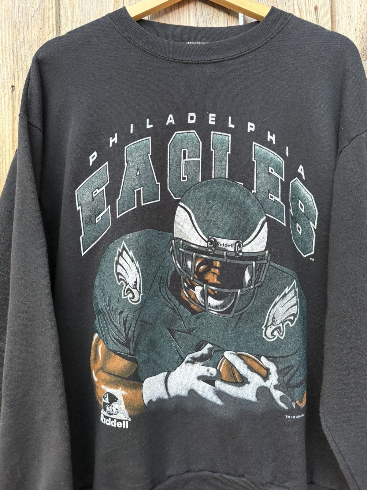 Riddell Vintage 1996 Philadelphia Eagles Riddell NFL Crewneck Large Size US L / EU 52-54 / 3 - 4 Thumbnail