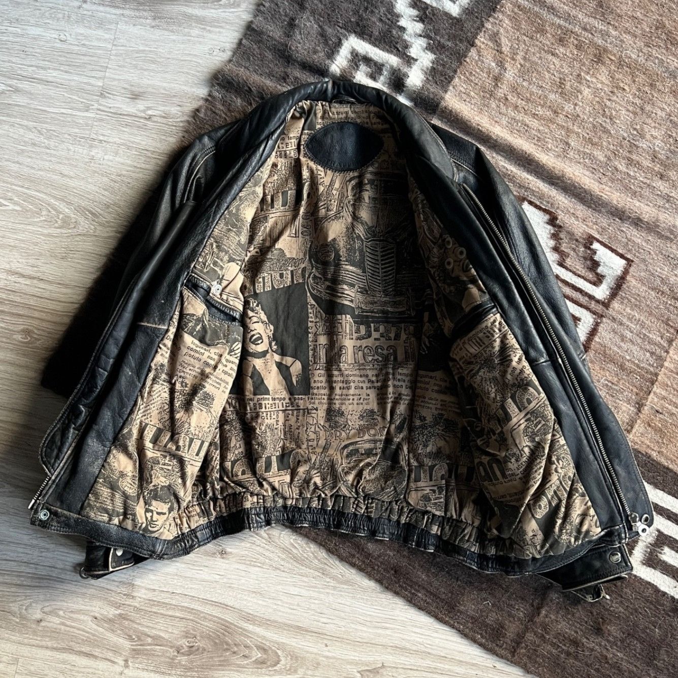 Leather Trapper Leather Vintage Jacket Biker Moto Heavyweight 9774AC Size US M / EU 48-50 / 2 - 3 Thumbnail