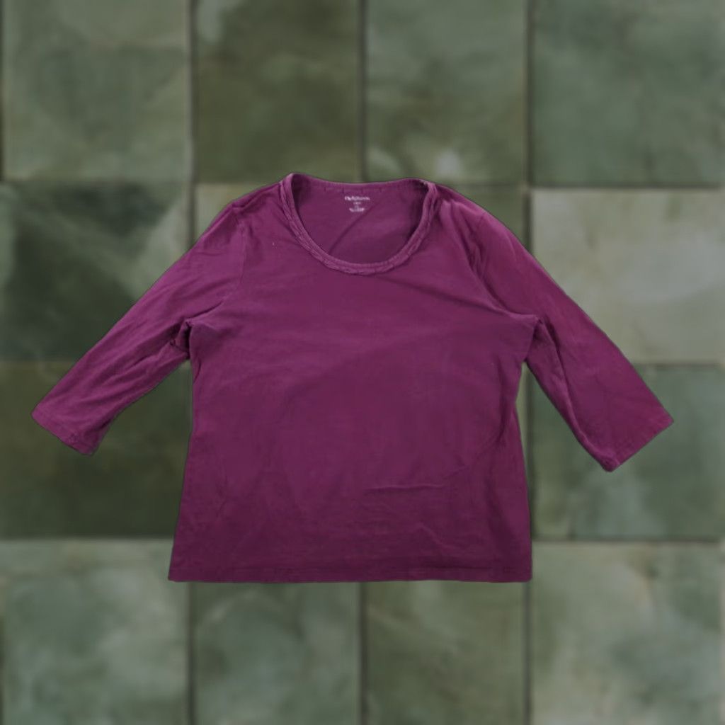 Croft & Barrow Croft Barrow Blouse Top Women XL Purple Base Layer Capsule Everyday Casual Size XL / US 12-14 / IT 48-50 - 1 Thumbnail