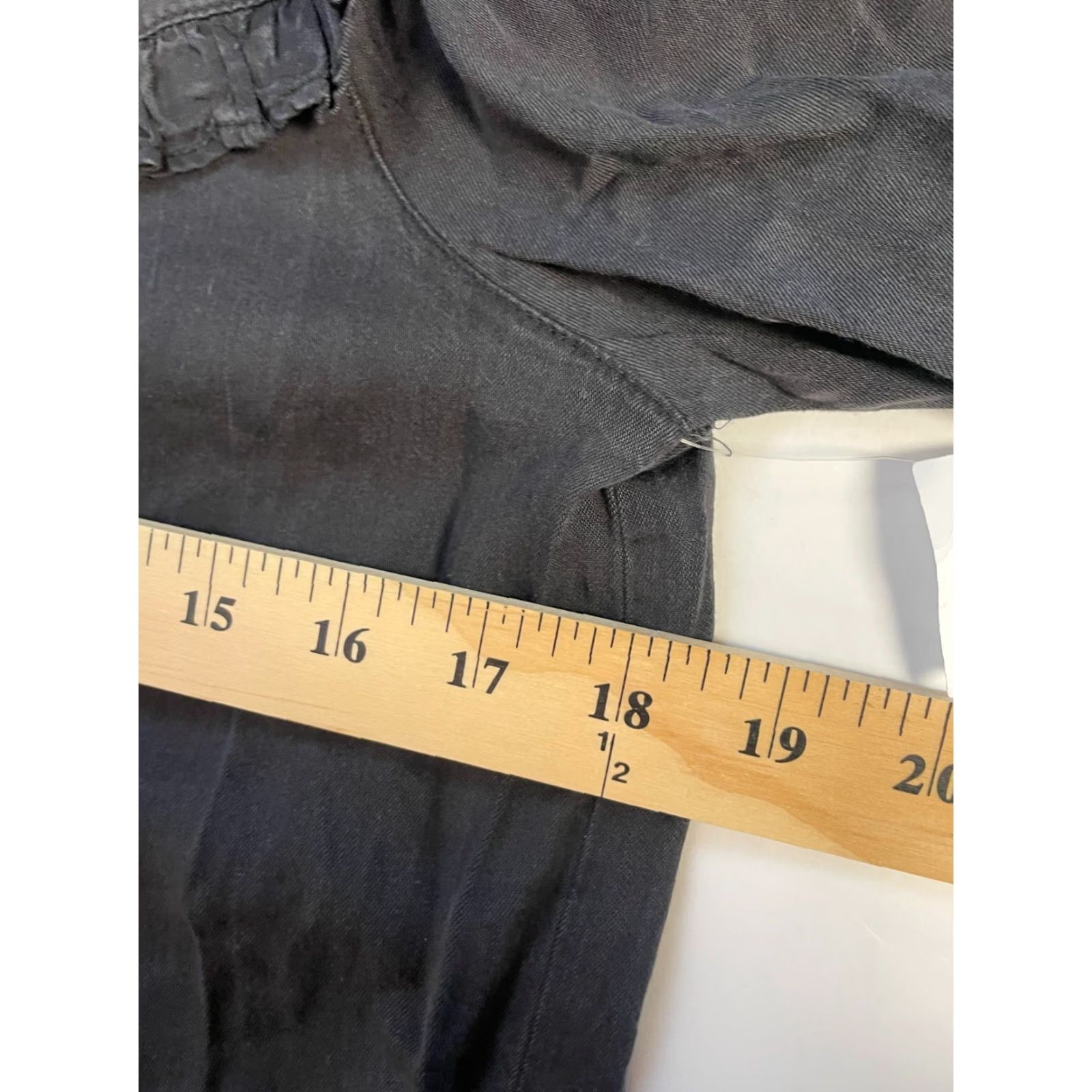 Old Navy Old Navy Dress Women's XS Black Chambray Button Up Long Sleeve Knee Length NWT Size XS / US 0-2 / IT 36-38 - 4 Thumbnail