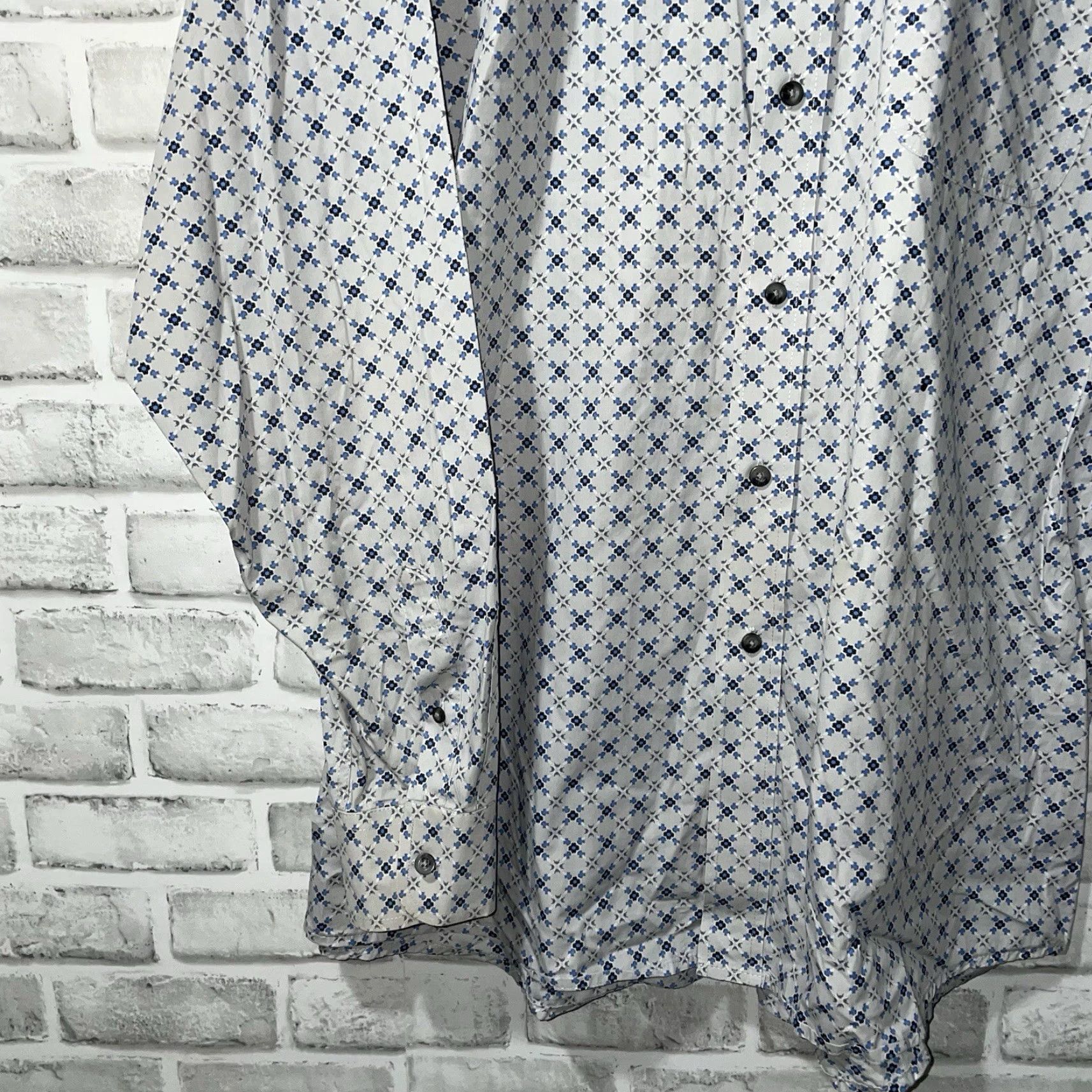 Wrangler George Strait Wrangler Cotton Long Sleeve Button-Down Western Shirt Mens XL Multicolor Size US XL / EU 56 / 4 - 3 Thumbnail