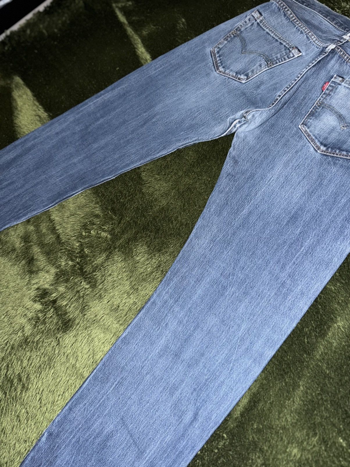 Levi's [W33/L34] Levis 501 Leather label button fly denim pants Size US 33 - 10 Thumbnail