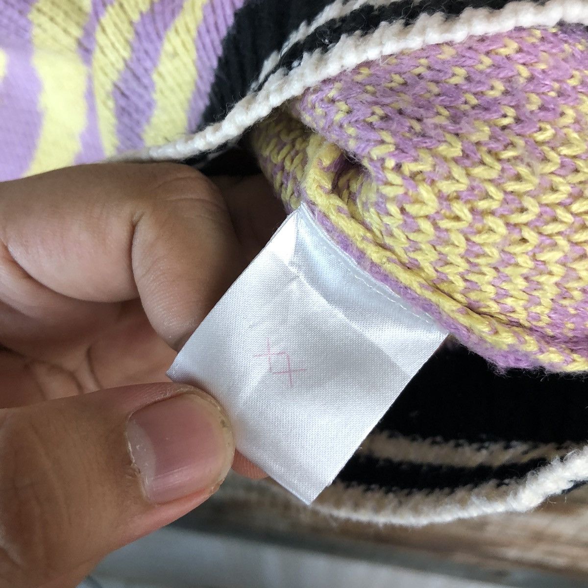 Homespun Knitwear × Japanese Brand Jenni Love Pink/Yellow tiger stripe Knitwear #A1342 Size M / US 6-8 / IT 42-44 - 13 Thumbnail