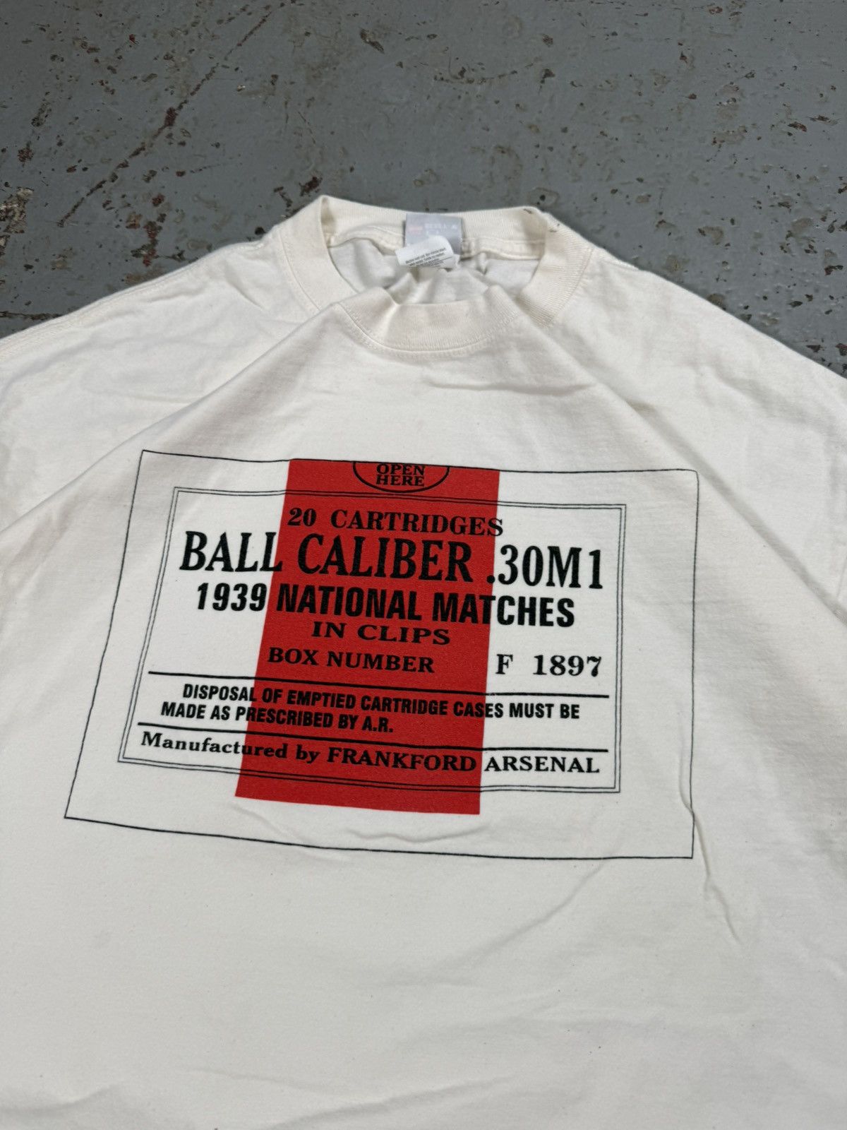 Vintage Vintage Bal Caliber Bullet Tee Size US XL / EU 56 / 4 - 4 Thumbnail