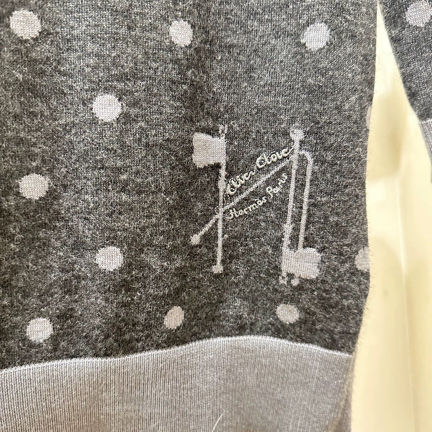Hermes Hermes Polka Dot High Neck Knit Sweater 40 Size M / US 6-8 / IT 42-44 - 4 Thumbnail