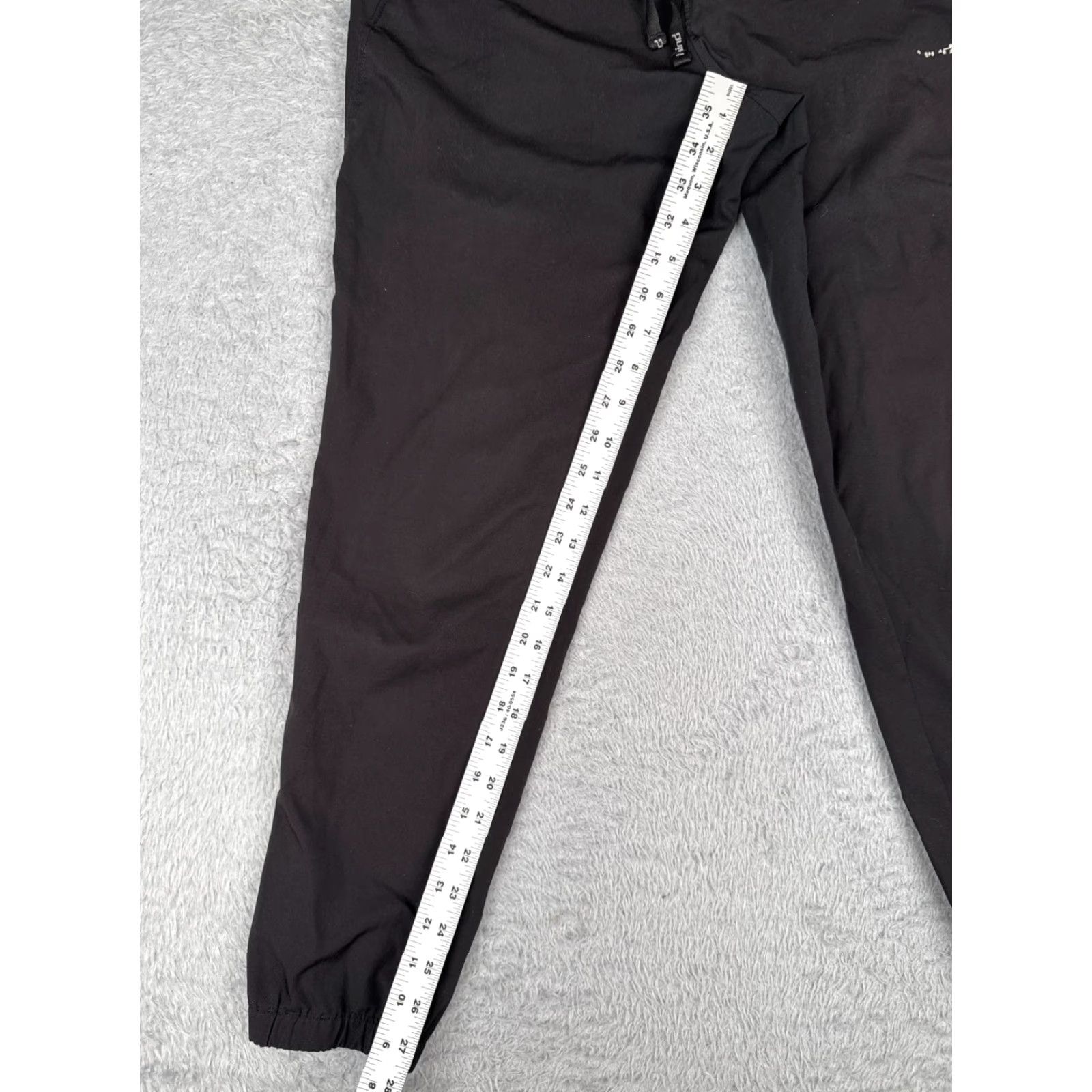 Vintage Hind Track Pants Men Adult Small Black Tapered Leg Ankle Zip Rear Pocket Nylon Microfiber Size US 29 - 5 Thumbnail