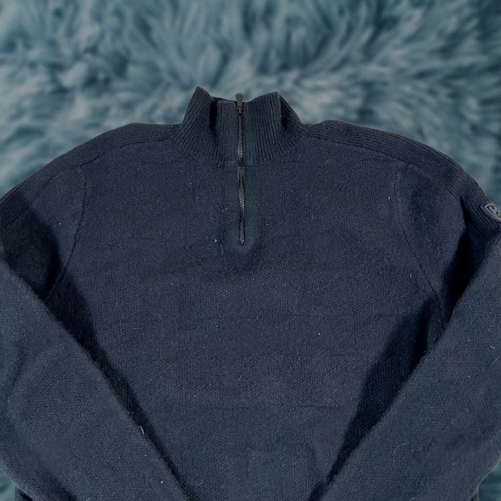 Helly Hansen VINTAGE Helly Hansen Wool Black 1/4 Zip Pullover Sweater XL Men Large Black Wool 1/4 Zip Pullover Sweater Size US XL / EU 56 / 4 - 1 Thumbnail