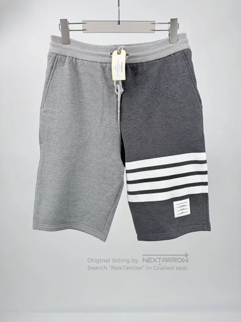 Thom Browne Thom Browne size 2 Four-Stripe Gray Short Pants Size US 28 / EU 44 - 1 Thumbnail