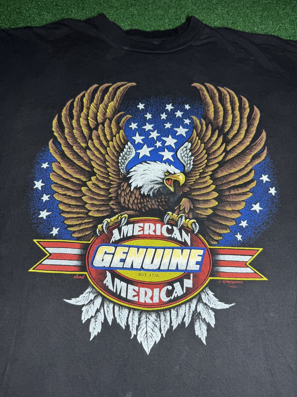 Harley Davidson × Vintage Vintage 90s Harley Davidson Eagle Cayman Island XL T Shirt Size US XL / EU 56 / 4 - 2 Thumbnail