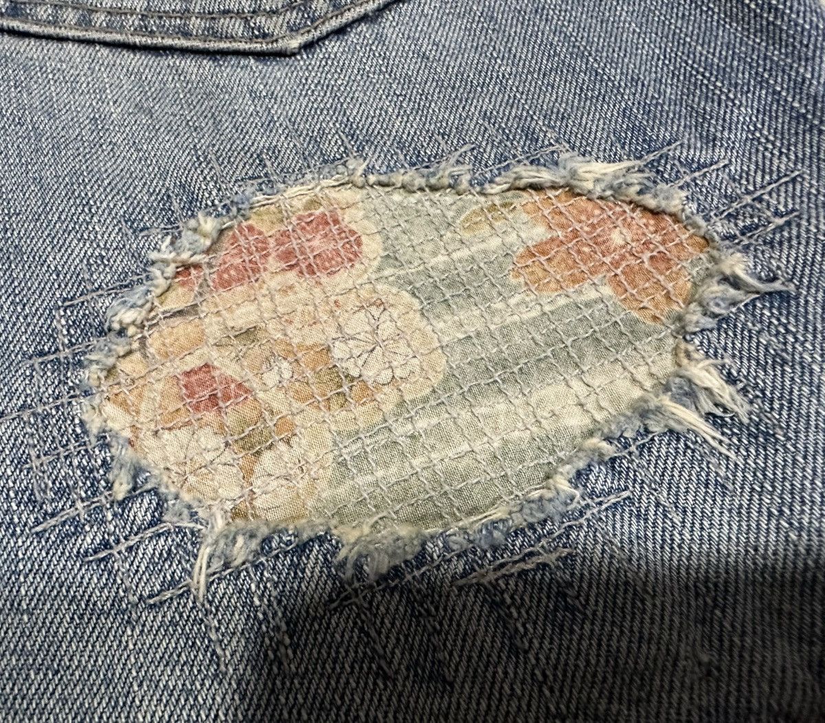 Japanese Brand × Le Grande Bleu (L.G.B.) × Tornado Mart 🔥Sick Y2K PPFM Distressed Boro Patchwork Double Waist Denim Size US 34 / EU 50 - 14 Thumbnail