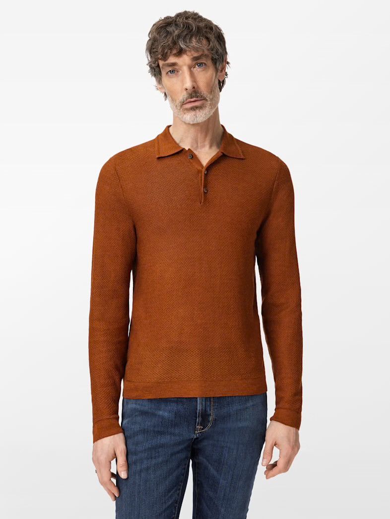 John Varvatos Venturi Polo Large Size US L / EU 52-54 / 3 - 1 Thumbnail