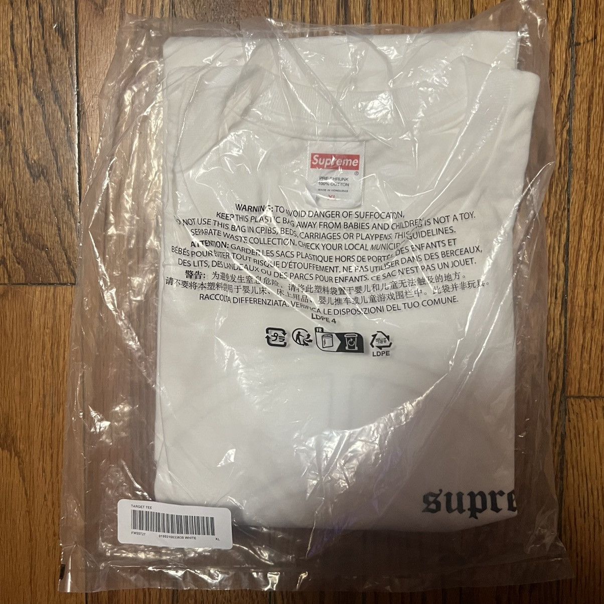 Supreme In Hand Supreme Target Tee White Size: XL Size US XL / EU 56 / 4 - 3 Thumbnail