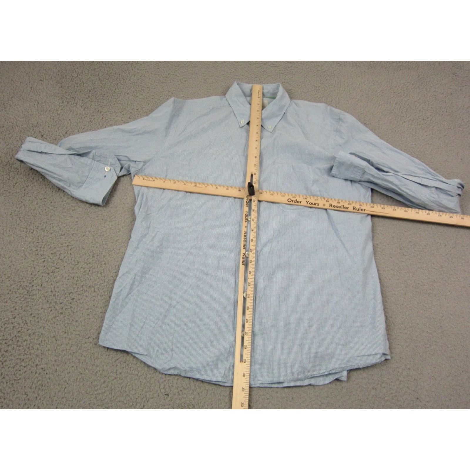Eton Etón Shirt L Blue Check Contemporary Fit Adult Mens Dress Shirt Size US L / EU 52-54 / 3 - 6 Thumbnail