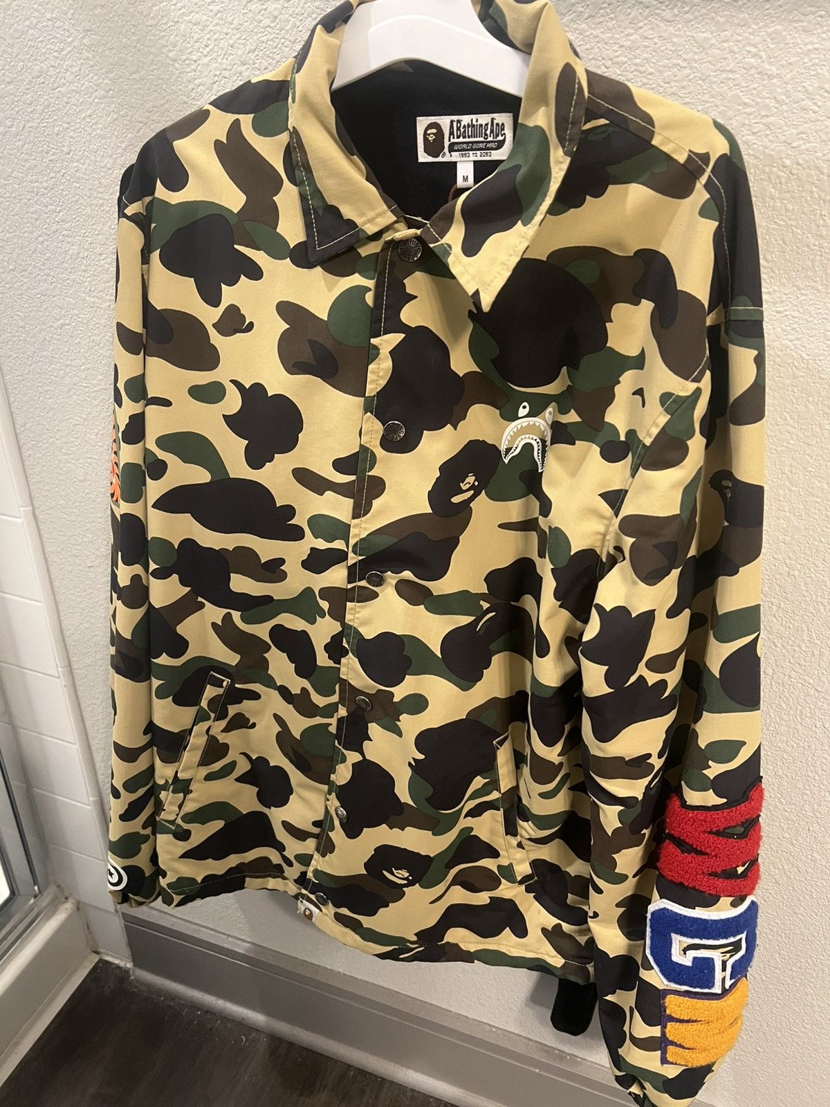 Bape Bape 1st Camo Coach Jacket “Yellow” Size US M / EU 48-50 / 2 - 1 Thumbnail