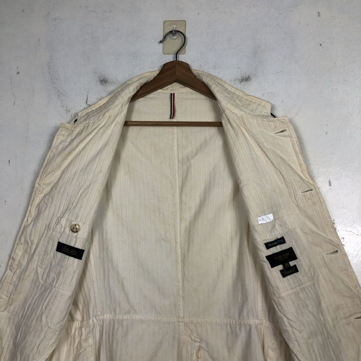Issey Miyake 💥VINTAGE HICKORY CHORE JACKET STRIPED SABI SABI Size US S / EU 44-46 / 1 - 16 Thumbnail