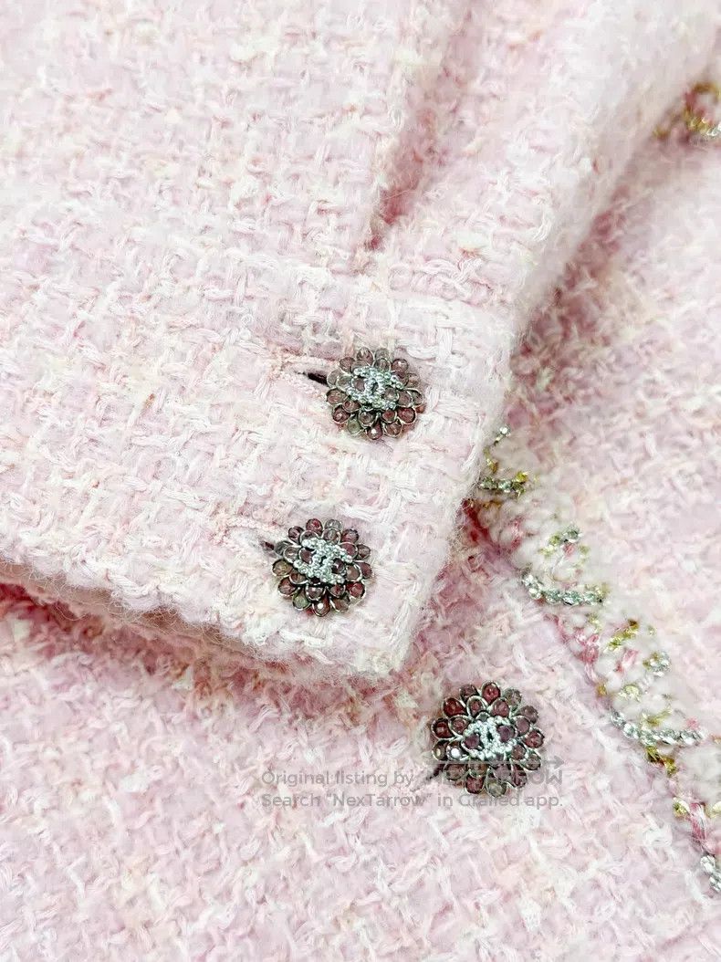 Chanel Chanel Long-sleeved jacket with diamond rolled edge woven Size XS / US 0-2 / IT 36-38 - 5 Thumbnail