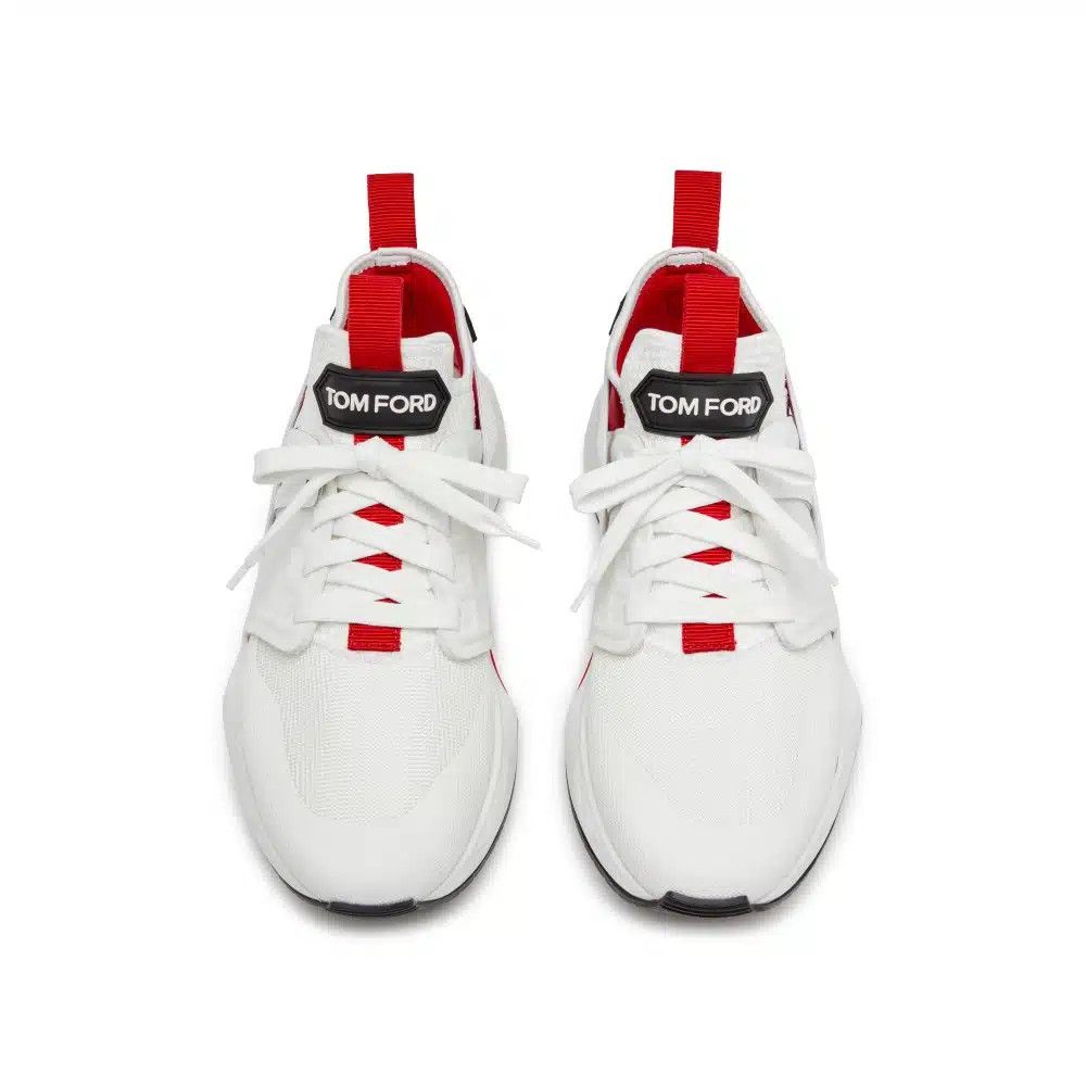 Tom Ford o1loc1c0425 W3496 Jago Low-Top Sneakers in White Size US 9.5 / EU 42-43 - 2 Thumbnail