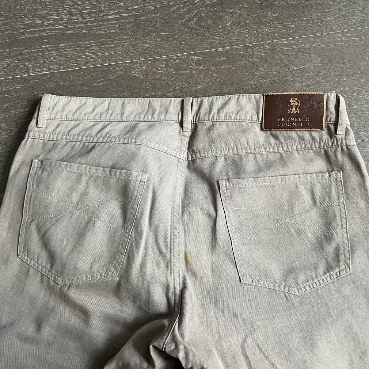Brunello Cucinelli Soft Cotton Pants 34x32 (IT 50) Size US 32 / EU 48 - 3 Thumbnail