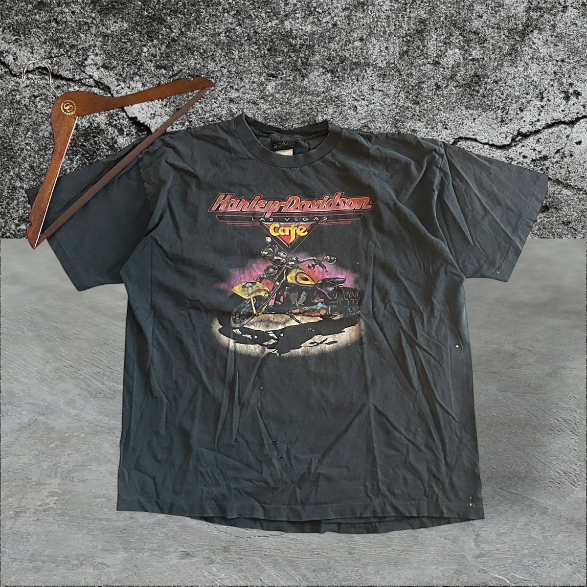 Harley Davidson × Vintage Vintage Harley Davidson Las Vegas tee Size US XL / EU 56 / 4 - 1 Thumbnail