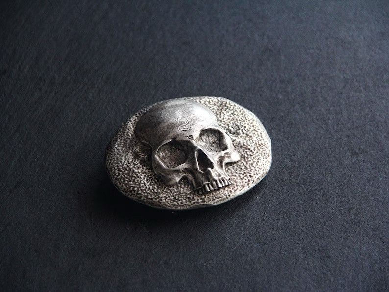 Other Handmade Skull Trophy Belt Buckle for 1.5'' Leather Belt Size ONE SIZE - 3 Thumbnail