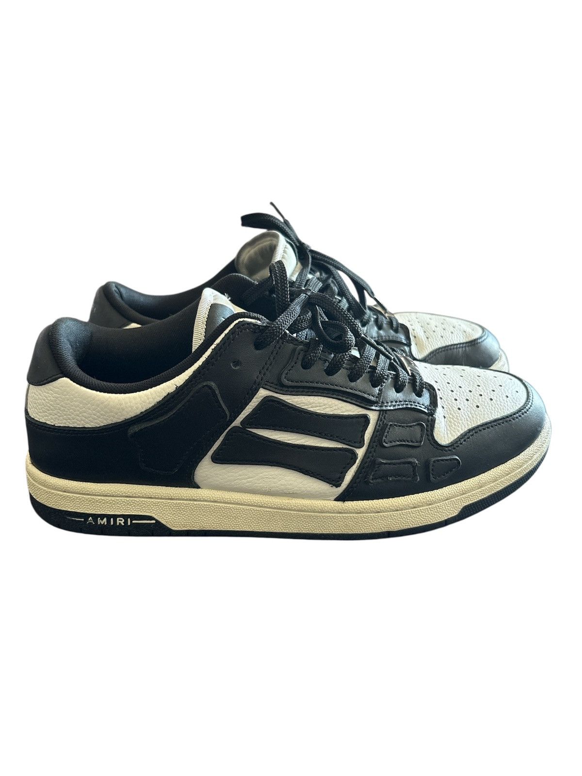 Amiri AMIRI black and white skeleton, low tops Size US 11 / EU 44 - 3 Thumbnail