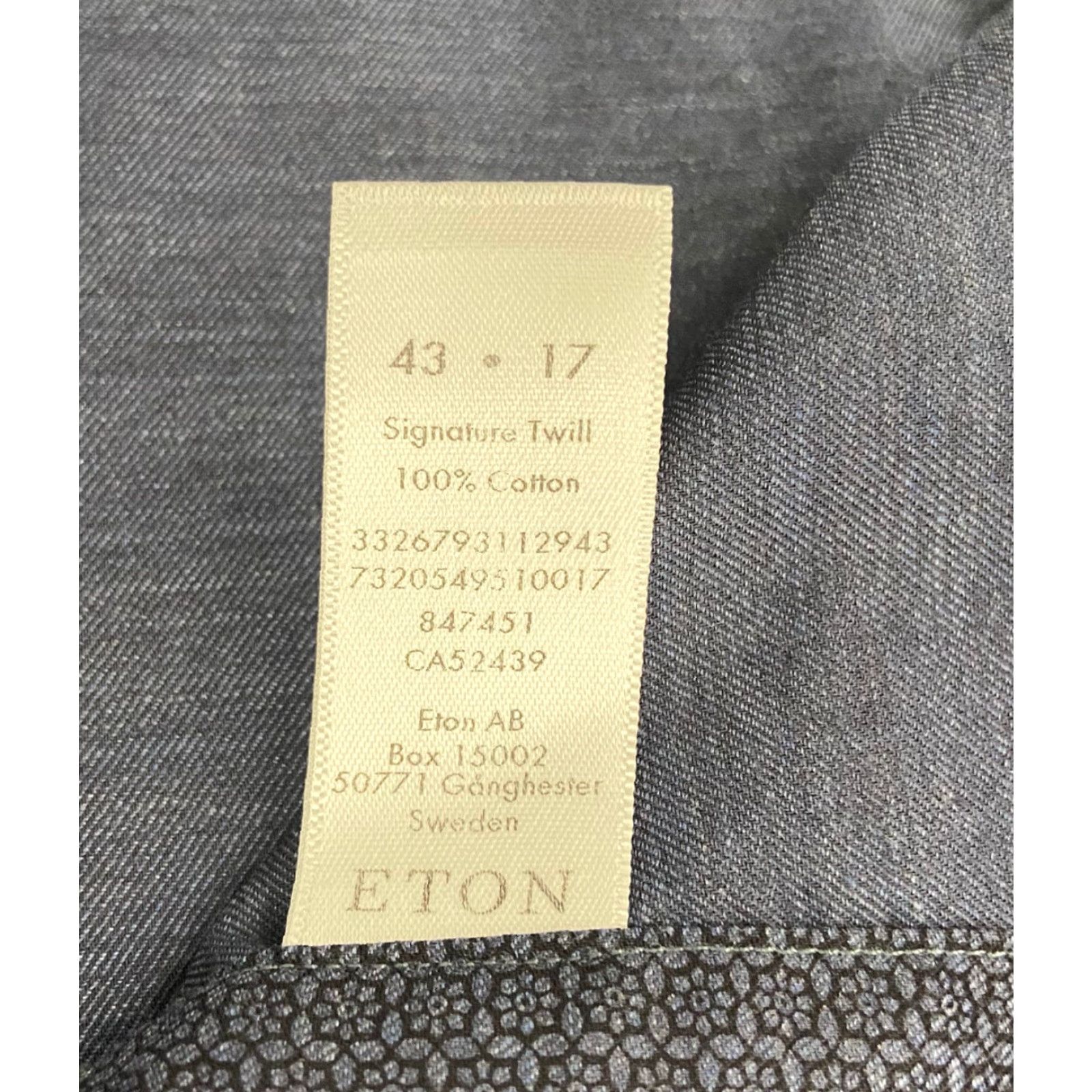 Eton VINTAGE Eton Shirt Men XL Blue Cotton Twill Button-Down Long Sleeve Dress Shirt 17/43 Size US XL / EU 56 / 4 - 6 Thumbnail