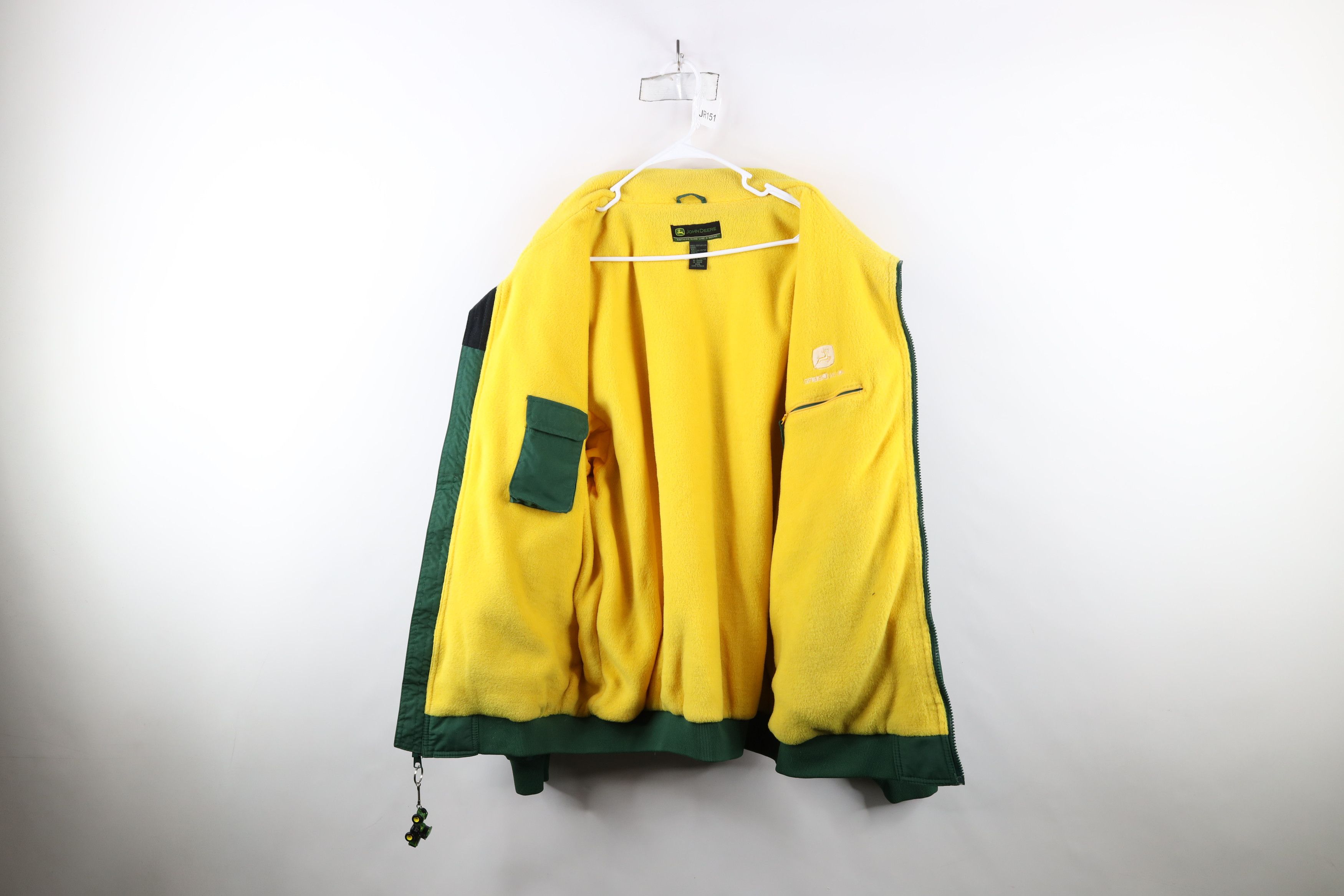 John Deere × Vintage Vintage John Deere Tractors Fleece Lined Bomber Jacket Size US XXL / EU 58 / 5 - 10 Thumbnail