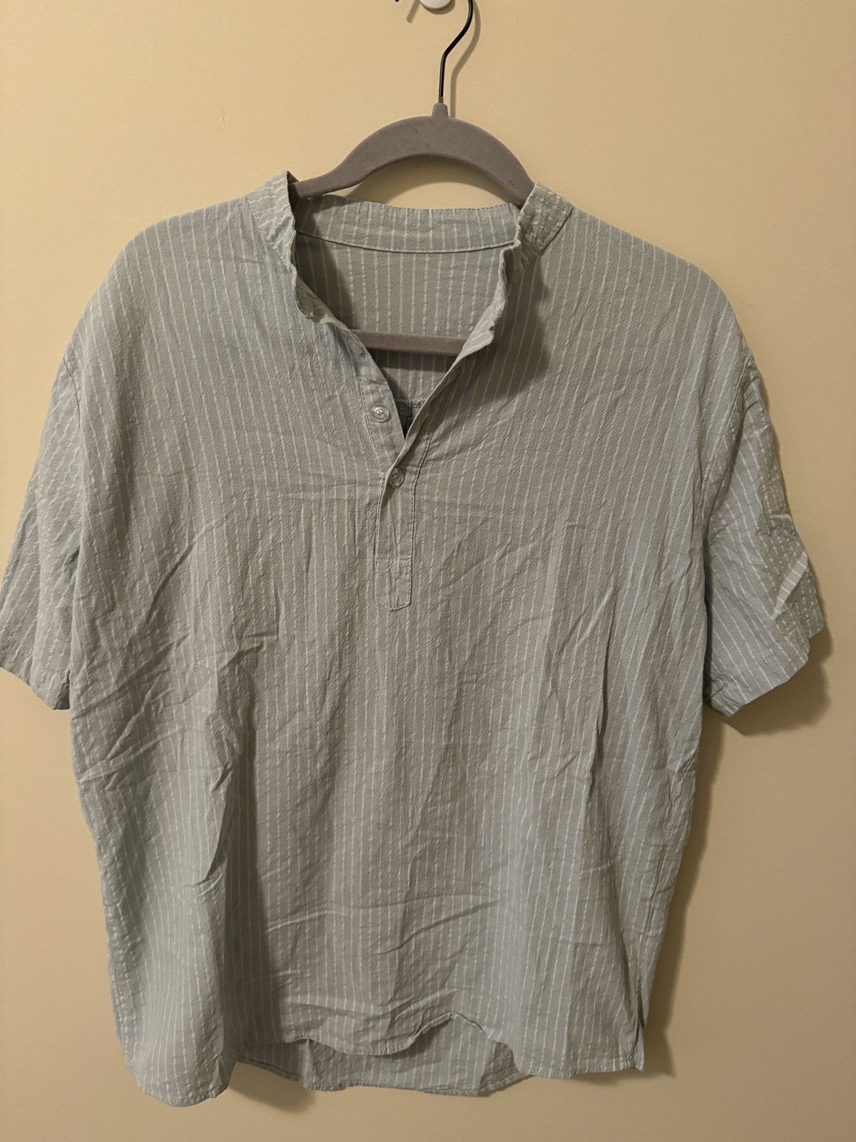Other Striped Collarless Button Up Size US M / EU 48-50 / 2 - 1 Thumbnail