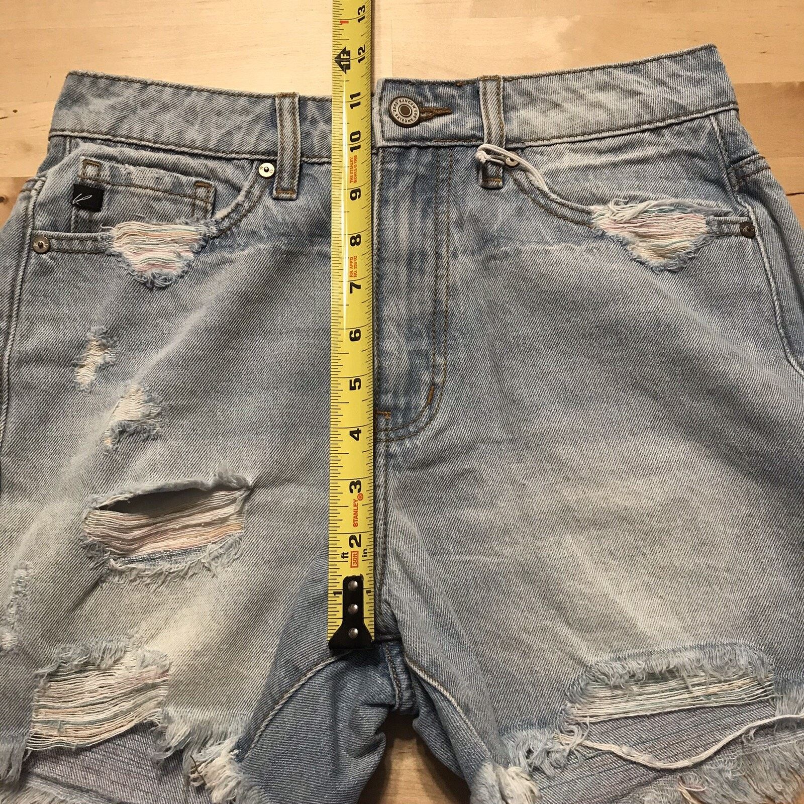 Kancan USA KanCan Ultra High Rise Denim Jean Cutoff Shorts NWT Size 26" / US 2 / IT 38 - 8 Thumbnail