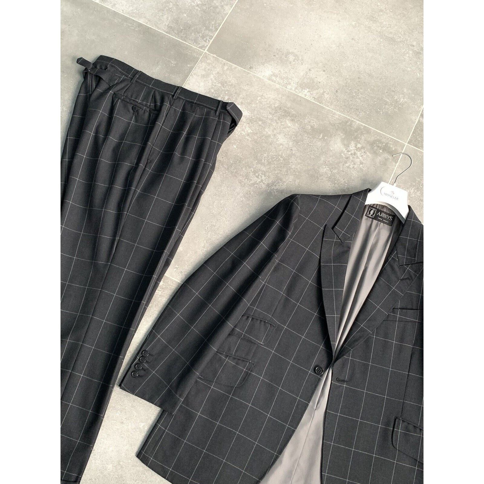 Designer × Vintage Men's ARNYS PARIS Bespoke Suit Blazer Trousers EU 50 UK 40 Size 50S - 9 Thumbnail
