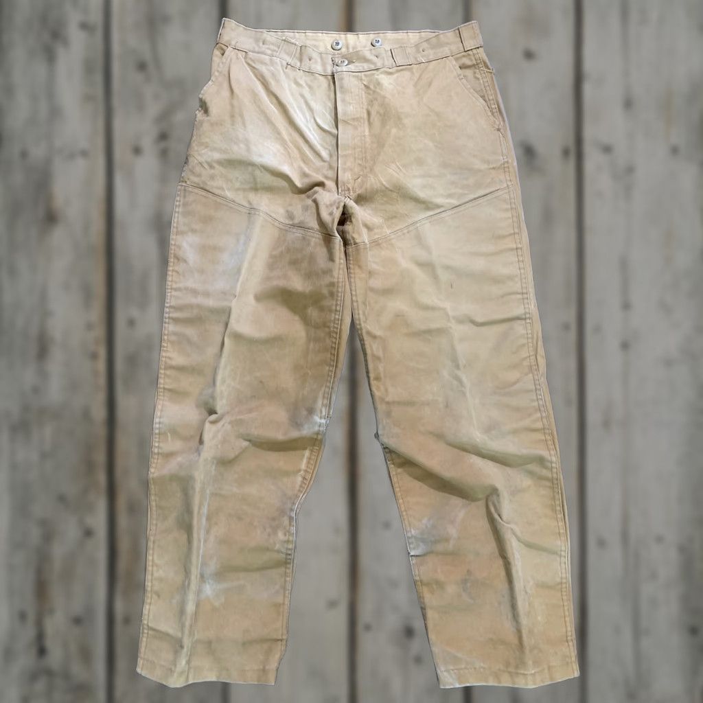 Vintage VINTAGE Foremost JC Penneys Duck Brown Double Front Hunting Pants Mens 36x32 Size US 36 / EU 52 - 1 Thumbnail