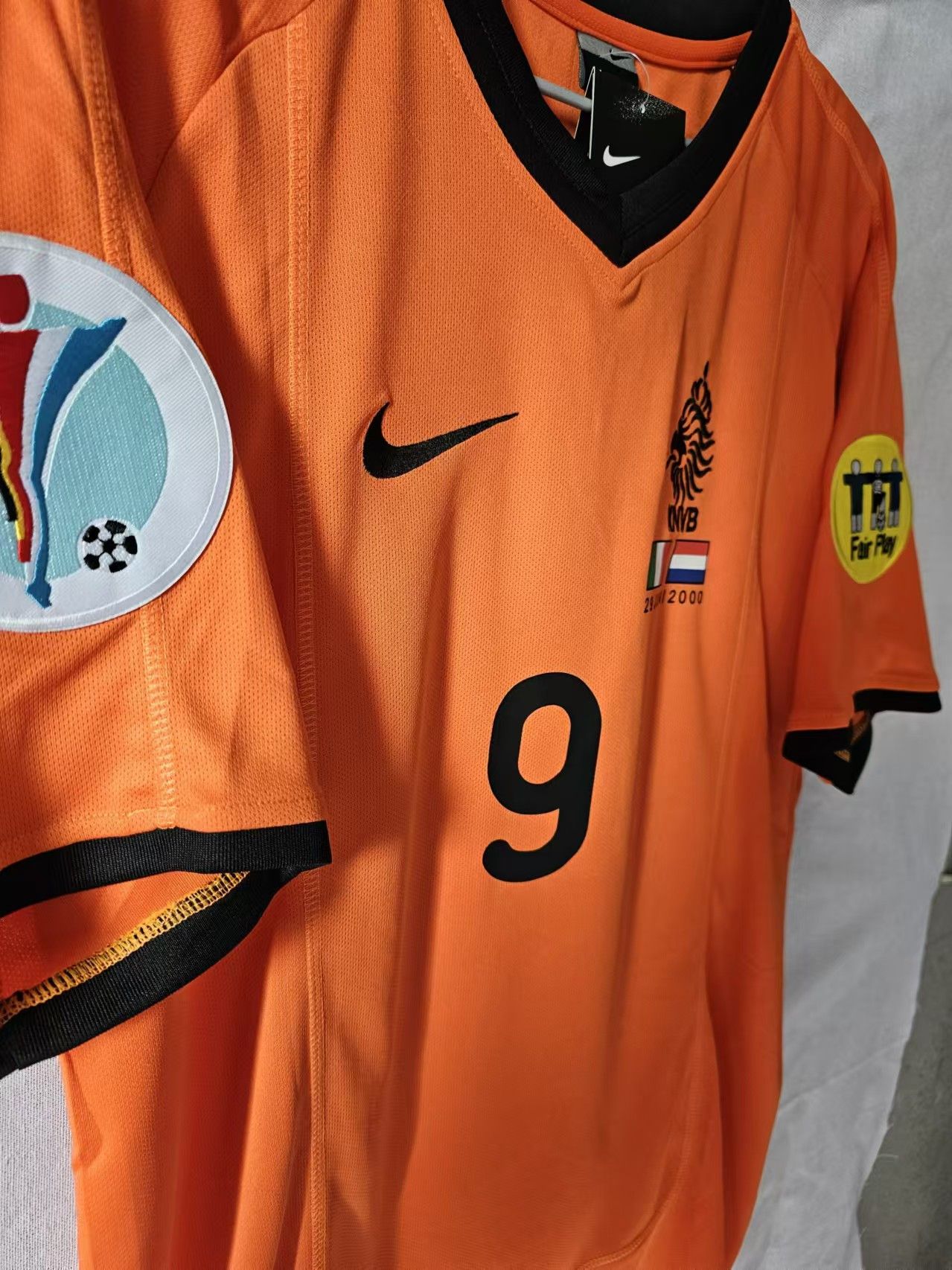 Other 2000 Euro Cup Netherlands 9 Patrick Kluivert Jersey Size US L / EU 52-54 / 3 - 3 Thumbnail